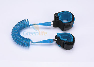 Chicote de fios de segurança azul transparente da criança elegante com a correia elástico de Vecro/SBR