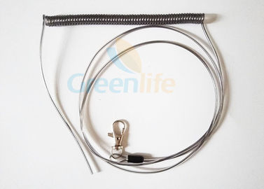 Cauda personalizada da extremidade 1M da garra uma de Lobester do cabo da bobina do fio da espiral da mola