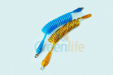 Chicote de fios de segurança personalizado da criança de 1,5 medidores com cor luminosa azul/amarelo