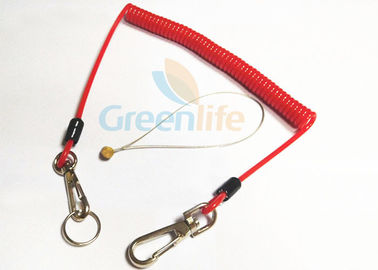 Correia do cabo de tirante com mola do vermelho 4,0 da proteção da queda, cabo enrolado da correia do estilo padrão