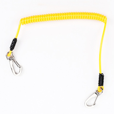 Bobina Lanyard Plastic Hook String Loop do fio da cor de Pantone com duas extremidades