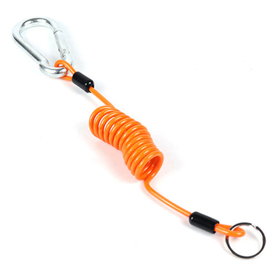 ferramenta Lanyard Orange Pantone Stretched TPU da bobina do comprimento de 1.5m